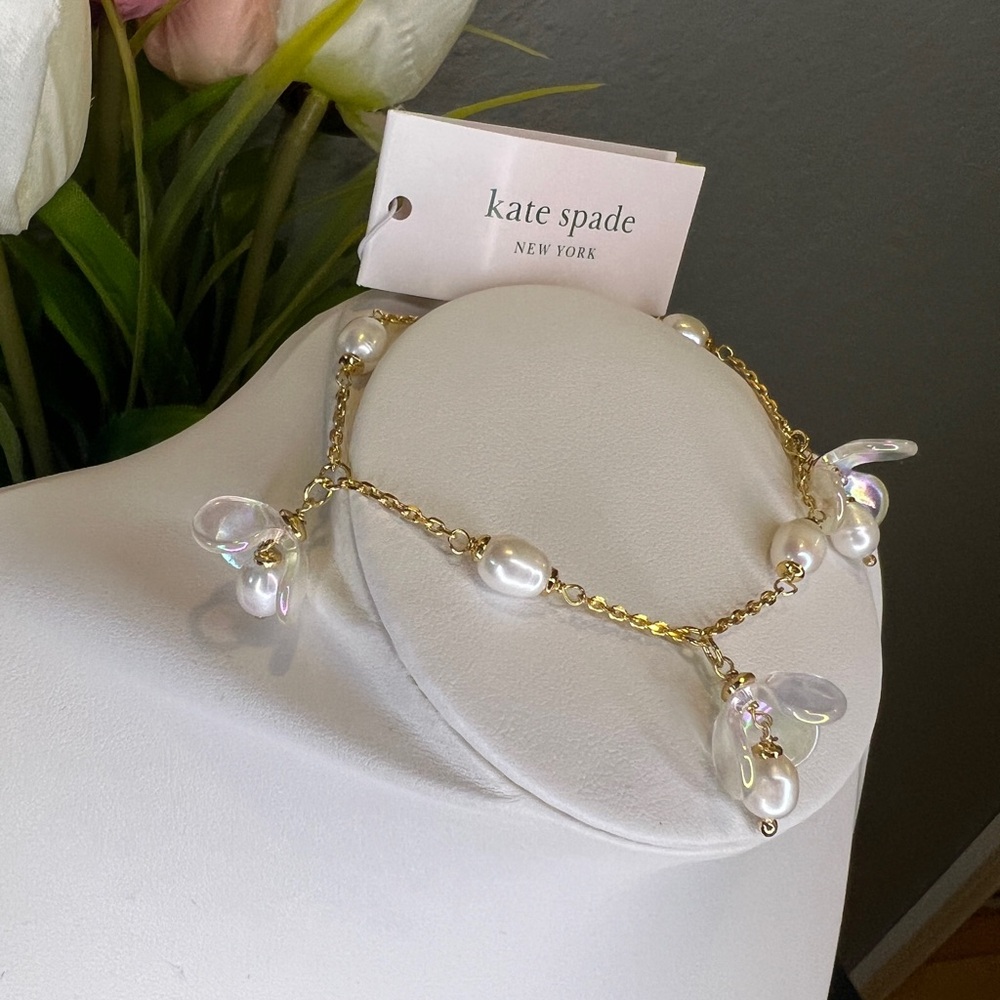 Kate Spade Painted Petal Pearl Bracelet - Picture 3 of 4